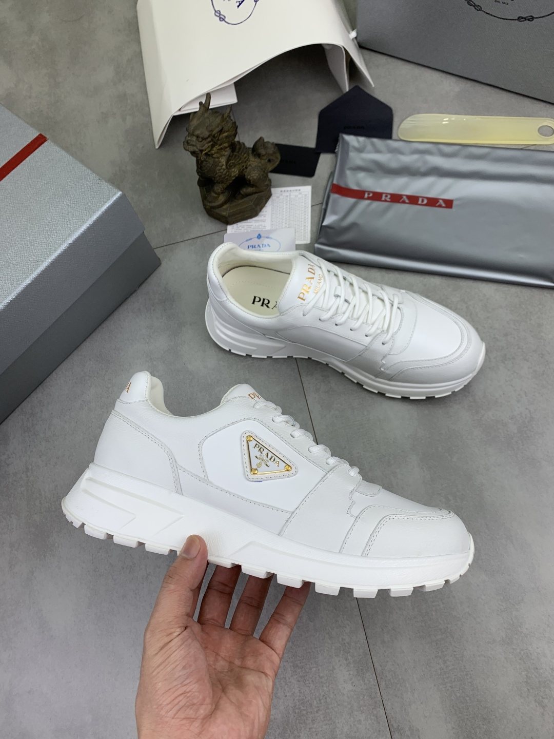 Prada Black Low-Top Sneakers