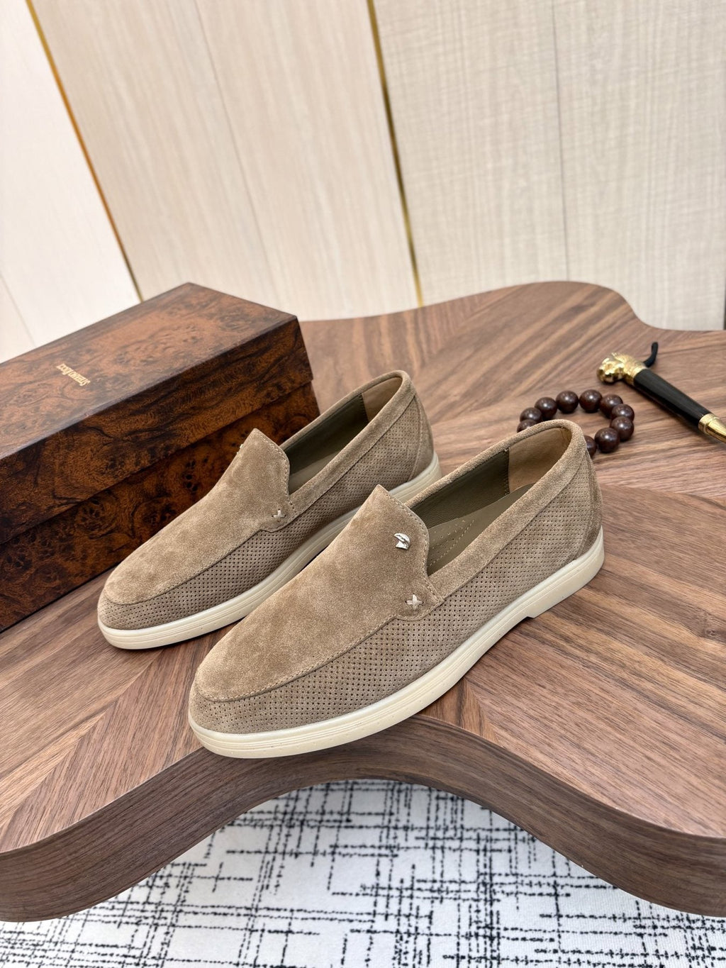 Stefano Ricci Perforated Slip-On Shoes
