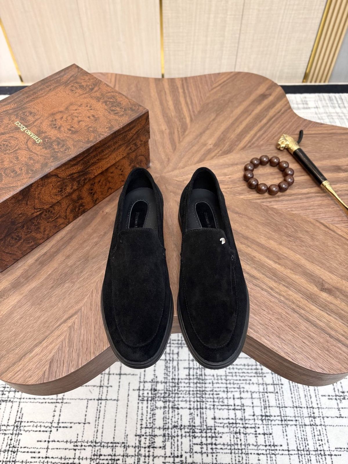 Stefano Ricci Perforated Slip-On Shoes