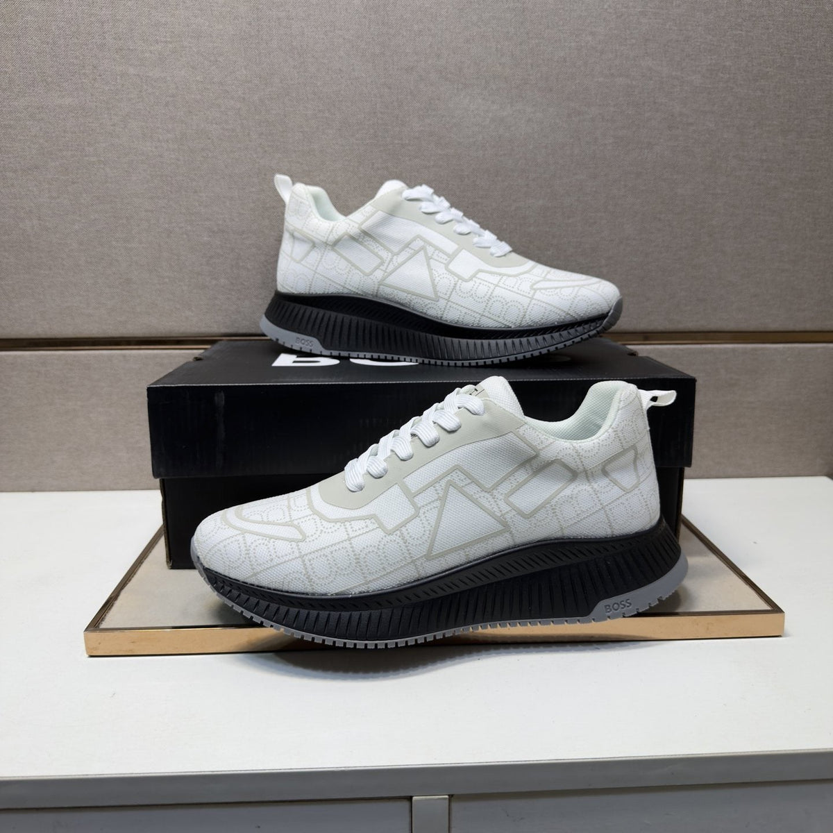 BOSS Men's Low-Top Sneakers - Mesh Lining