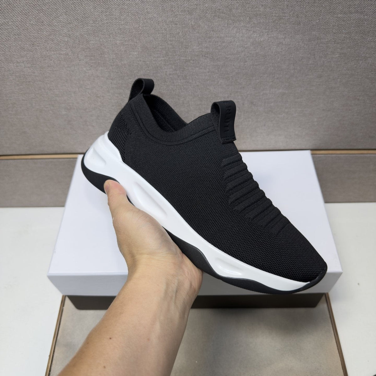 Berluti Men's Ribbed Slip-On Sneakers