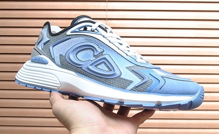 Dior Paneled Lace-Up Sneakers