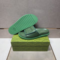 Gucci Men's Raised Logo Slide Sandals