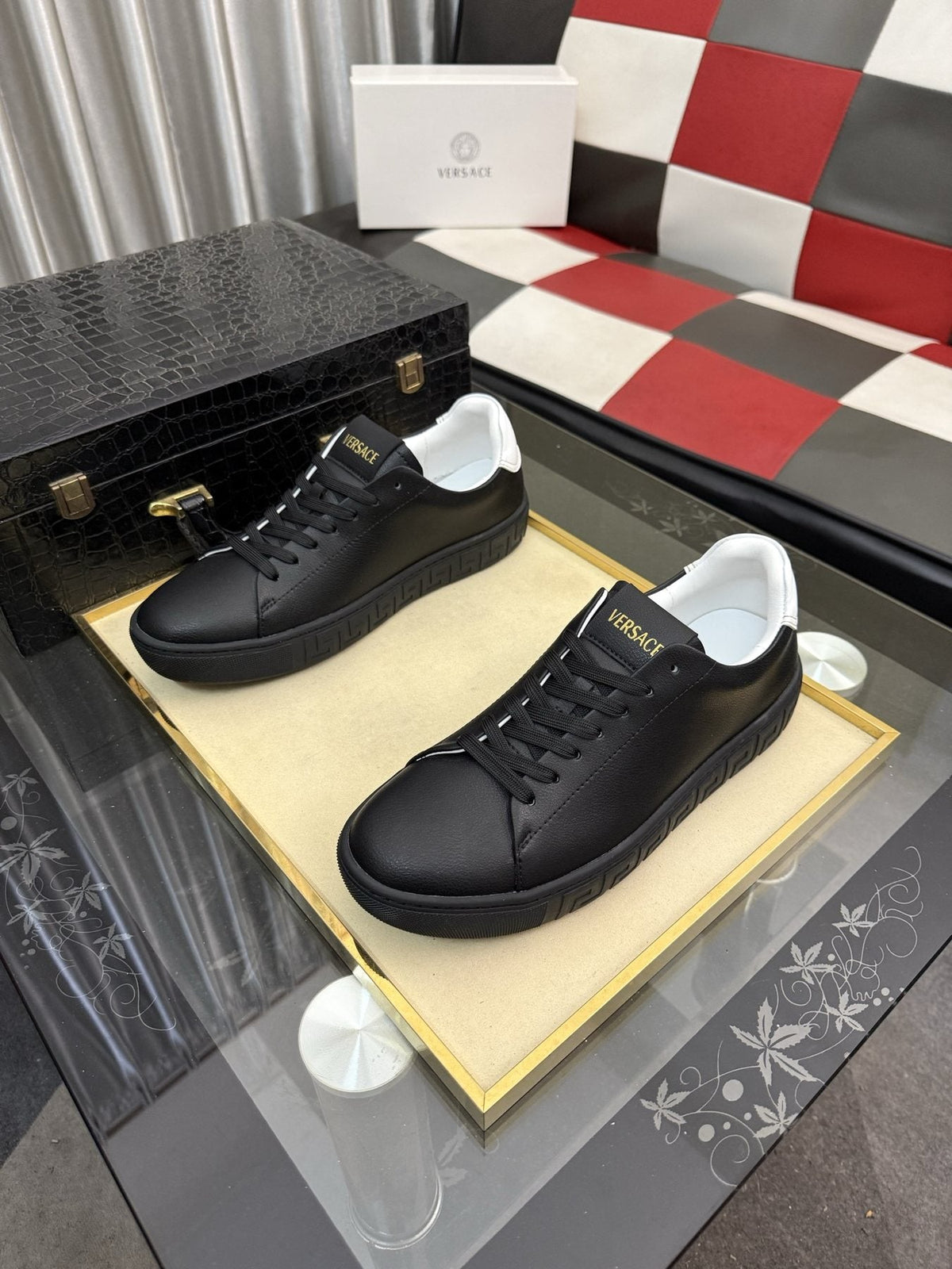 Versace Low-Top Lace-Up Sneakers