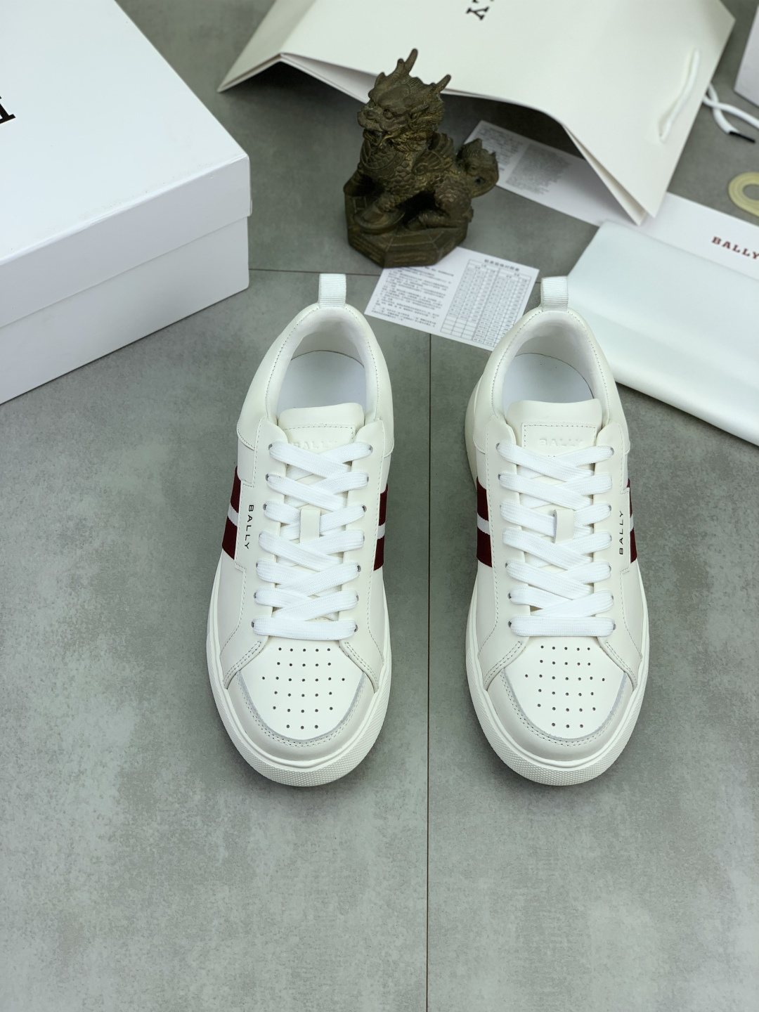 Bally Double-Stripe Low-Top Sneakers