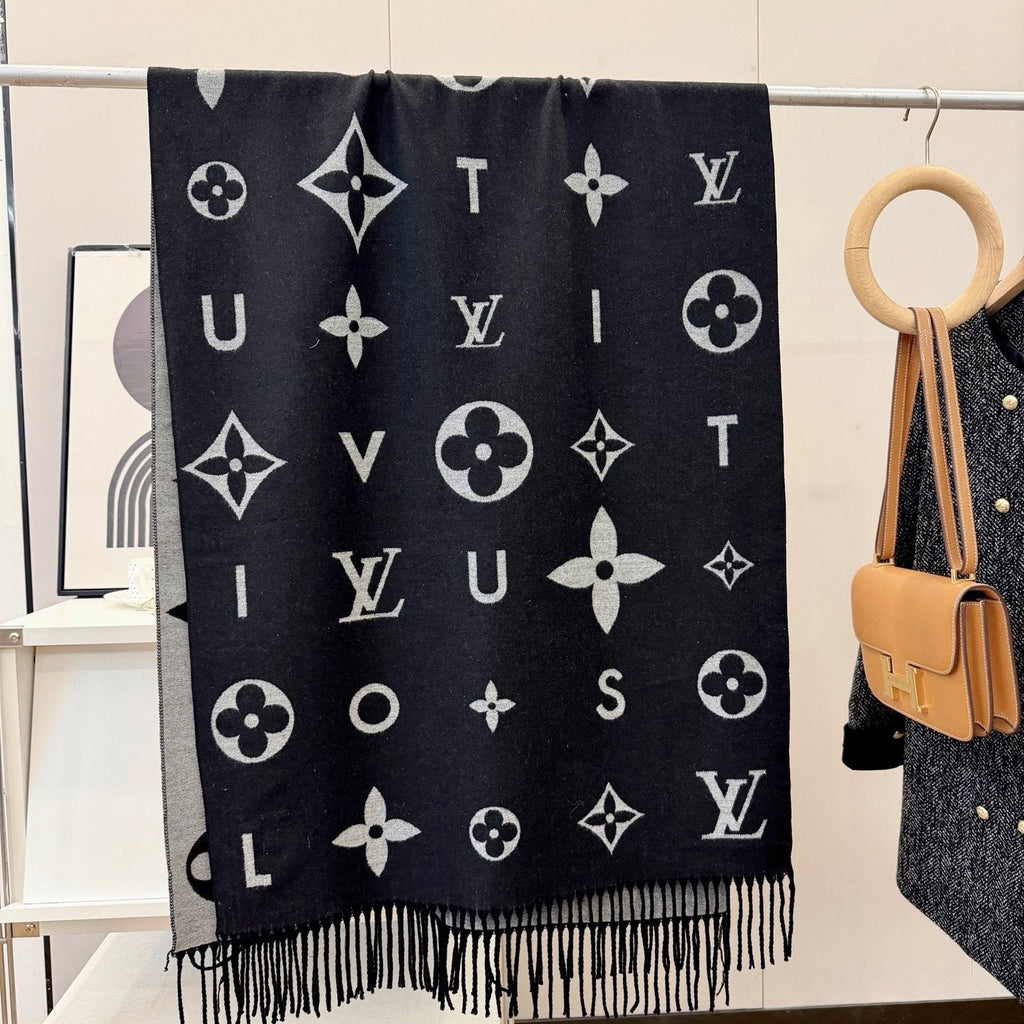 Louis Vuitton Monogram Fringe Scarf