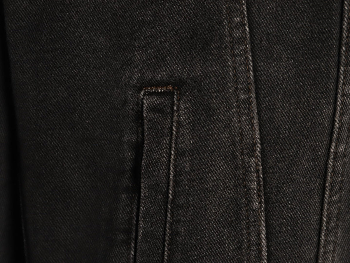 Louis Vuitton LV Chest-Motif Denim Jacket - Black